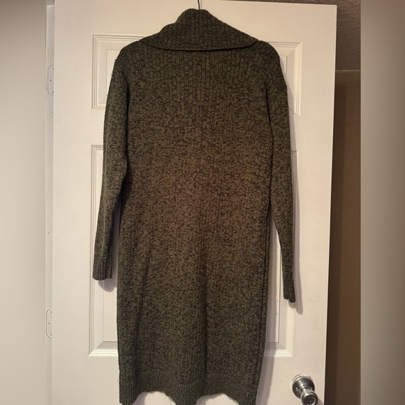 A New Day Sz XL Olive Green Turtleneck Sweater dress w/ long sleeves. Great cond - Picture 7 of 9